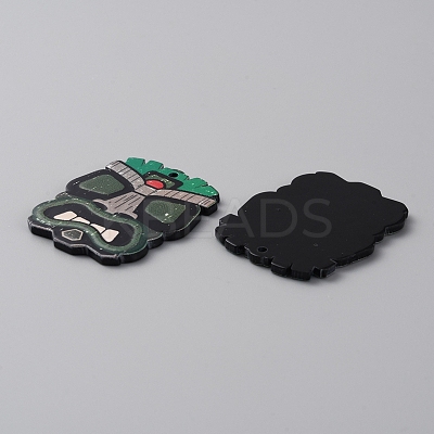 Acrylic Pendants MACR-WH0010-08B-1