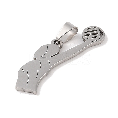 Non-Tarnish 201 Stainless Steel Pendants STAS-A094-05D-P-1
