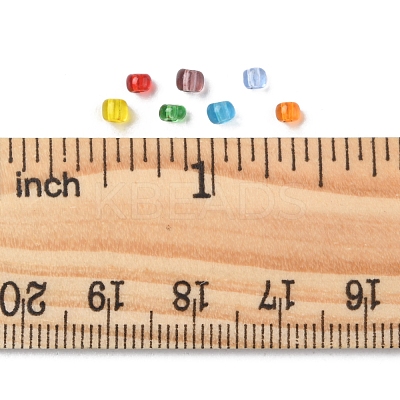 1561Pcs 7 Colors 8/0 Transparent Glass Seed Beads SEED-FS0001-08-1