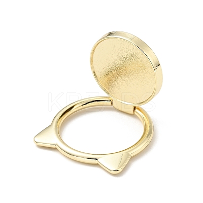 Alloy Cat Cell Phone Holder Stand Findings AJEW-E046-02G-1