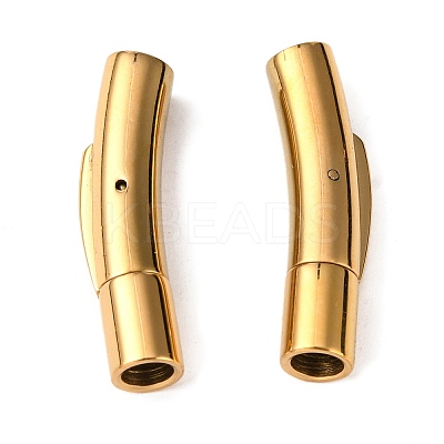 Tube 304 Stainless Steel Bayonet Clasps STAS-Q033-1G-1
