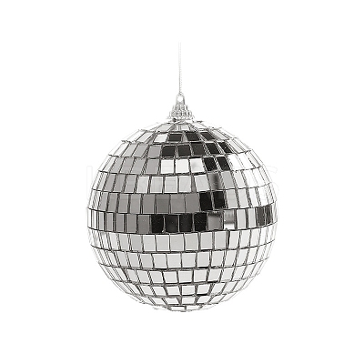 Plastic Disco Ball Pendant Decoration XMAS-PW0002-01E-1