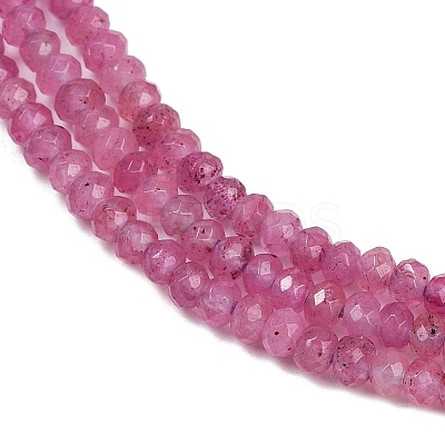 Dyed Natural Malaysia Jade Rondelle Beads Strands G-E316-2x4mm-46-1