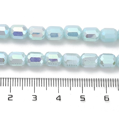Imitation Jade Glass Beads Strands EGLA-D030-05D-1