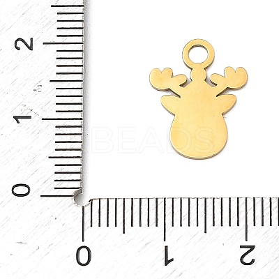 Christmas 304 Stainless Steel Enamel Pendants LS-STAS-I356-02G-02-1