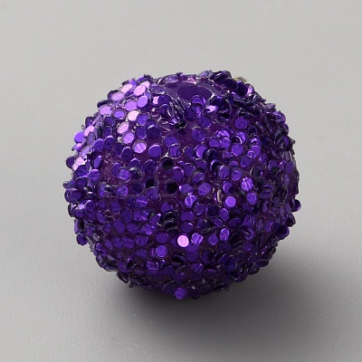 Opaque Acrylic Glitter Beads LS-FIND-CJC0010-111A-24-1