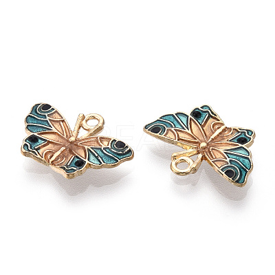 Alloy Enamel Pendants ENAM-N055-014F-NR-1