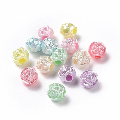 Imitation Pearl Acrylic Beads OACR-E013-24-1