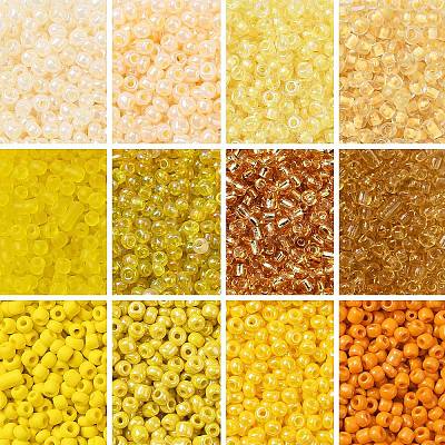 3960pcs 12 Style 8/0 Glass Seed Beads SEED-CJ0001-21-1
