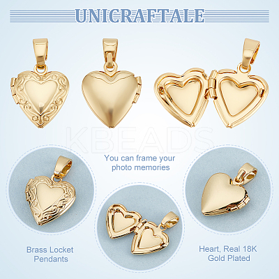 Rack Plating Brass Locket Pendants FIND-UN0015-53A-1
