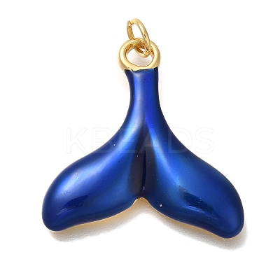 Rack Plating Brass Enamel Pendants KK-I720-24G-02-1