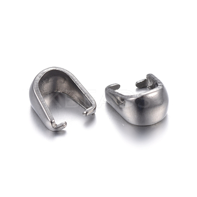 Tarnish Resistant 304 Stainless Steel Snap on Bails STAS-P223-04P-1