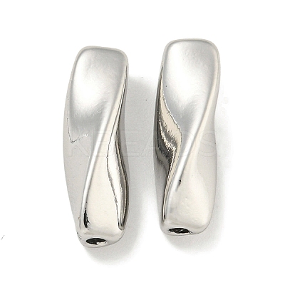Brass Twist Tube Beads KK-Q820-25P-1