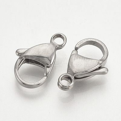 Tarnish Resistant 304 Stainless Steel Lobster Claw Clasps LS-STAS-T029-11-1