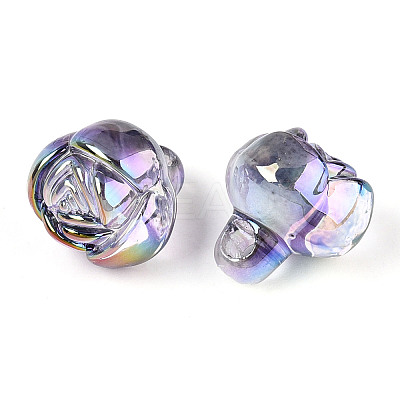 Electroplate Transparent Acrylic Beads PACR-CJC0008-08D-1