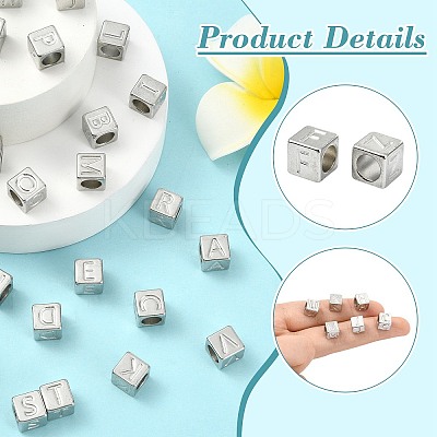 26Pcs 26 Style 304 Stainless Steel European Beads STAS-CJ0002-81-1
