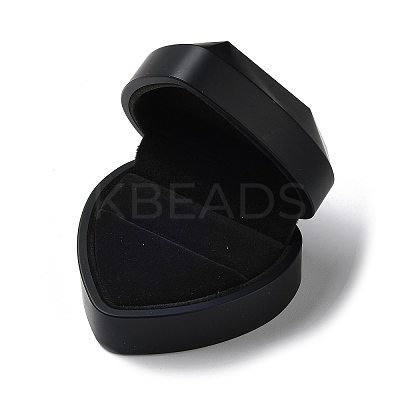 Heart Shaped Plastic Ring Storage Boxes LS-CON-C020-01B-1