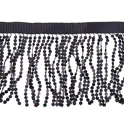 Polyester Sequin Paillette Fringe Tassel Trim OCOR-WH20071-002B-1
