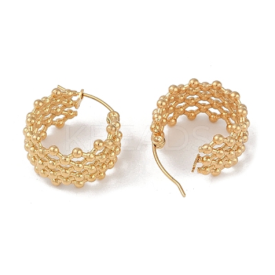 Ion Plating(IP) 201 Stainless Steel Hoop Earrings LS-EJEW-I309-29G-1