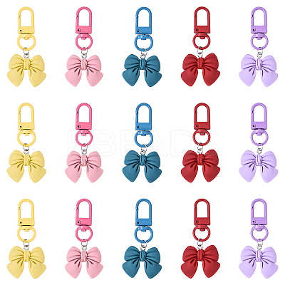5Pcs Resin Pendant Decorations HJEW-YW00124-1