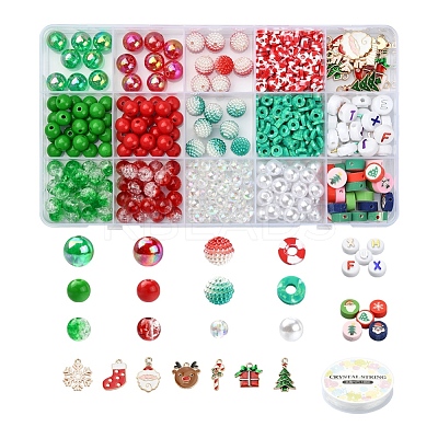DIY Christmas Bracelet Necklace Making Kit DIY-YW0005-89-1