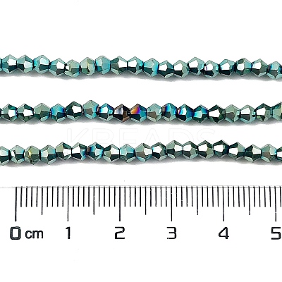 Transparent Electroplate Glass Beads Strands X-EGLA-A039-T3mm-UA06-1