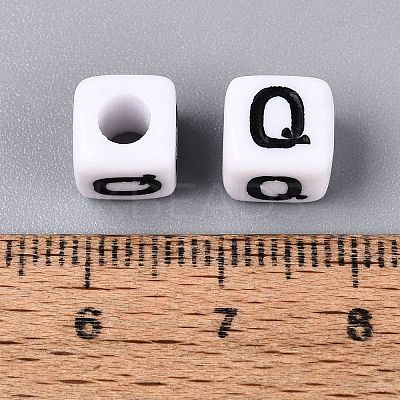 Opaque Acrylic Beads SACR-N020-04A-Q-1