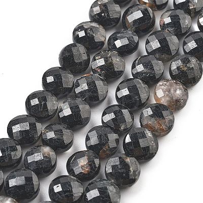Natural Black Tourmaline Beads Strands G-C179-A23-03-1