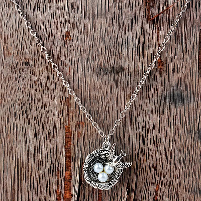 Alloy & Imitation Pearl Pendant Necklaces FS-WG171EF-01-1