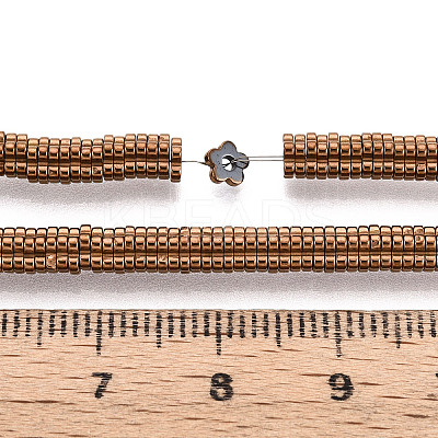 Electroplated Synthetic Non-magnetic Hematite Beads Strands G-T139-63D-1