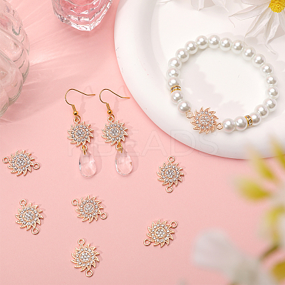 40Pcs Alloy Crystal Rhinestone Connecotr Charms PALLOY-SC0025-27-1