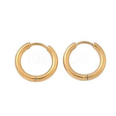 Ion Plating(IP) 304 Stainless Steel Huggie Hoop Earrings LS-EJEW-F111B-17mm-G-1