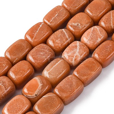 Natural Red Aventurine Beads Strands G-H331-B02-1