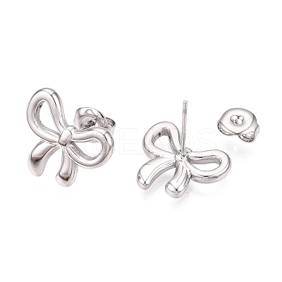 Non-Tarnish 304 Stainless Steel Stud Earrings EJEW-H115-07P-1