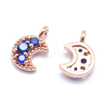 Brass Charms ZIRC-J040-35RG-01-NR-1