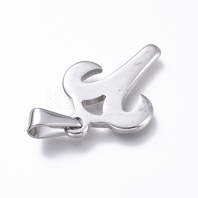 Non-Tarnish 304 Stainless Steel Pendants STAS-L210-06C-P-01-1