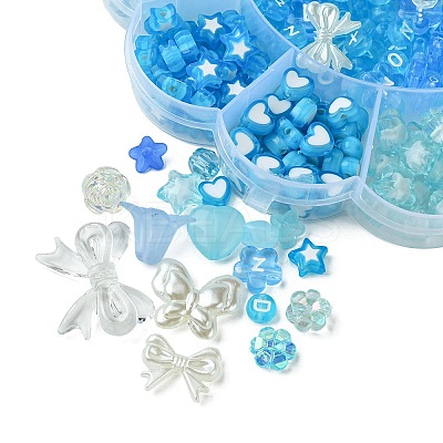 DIY Acrylic & ABS Plastic Imitation Pearl Beads Bracelets Jewelry Making Kits DIY-FS0006-24B-1