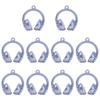 UV Plating Opaque Acrylic Pendants SACR-FZC0001-001G-1