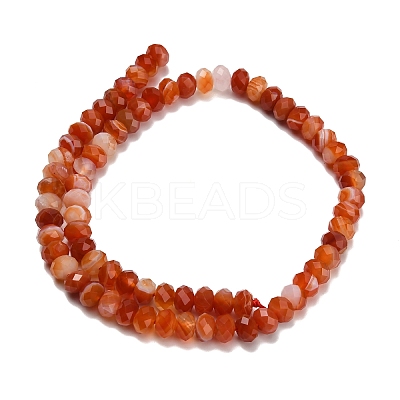 Natural Banded Agate Beads Strands G-Z111-A01-06-1