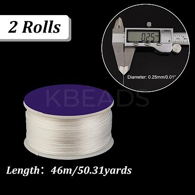 46M Nylon Beading Threads WCOR-WH0003-04A-1