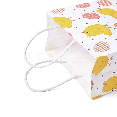 Easter Rectangle Kraft Paper Handbags CARB-U002-01F-1