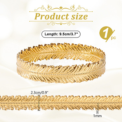 Leaf Brass Ribbon for Lamp Cover Decoration AJEW-WH0348-381B-1