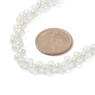 Glass Teardrop Beaded Necklaces NJEW-JN04273-01-1
