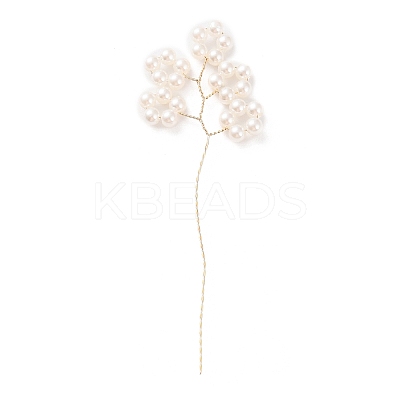 ABS Imitation Pearl Beaded Pendant GLAA-K060-04G-1