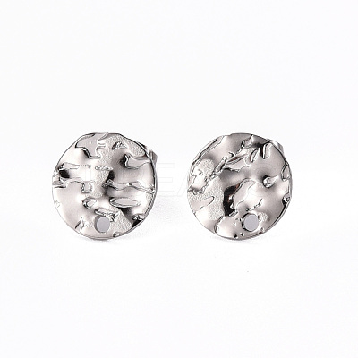 Non-Tarnish 304 Stainless Steel Stud Earring Findings STAS-T052-38B-P-1