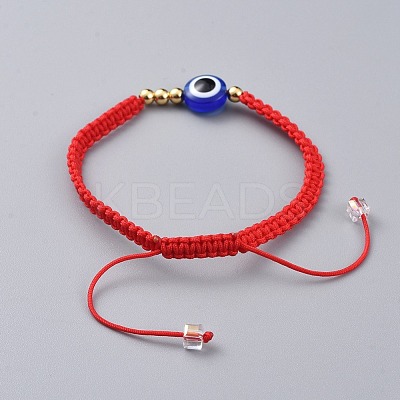 Nylon Thread Braided Bead Bracelets BJEW-JB04769-01-1
