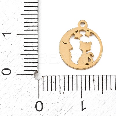 304 Stainless Steel Charms STAS-Z183-07G-1