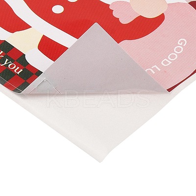 120Pcs Christmas Square Self Adhesive Paper Stickers Roll DIY-M070-07A-1