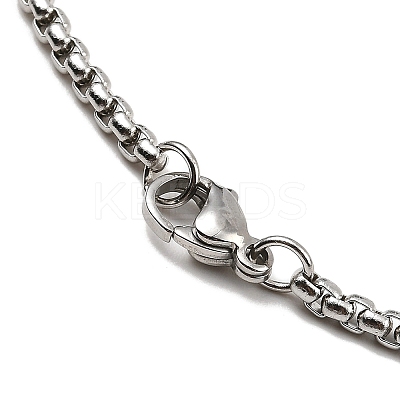 Non-Tarnish 201 Stainless Steel Pendant Necklaces NJEW-M212-01B-P-1