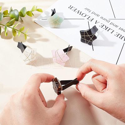 5Pcs Star Gemstone Car Air Vent Clips AJEW-PH00496-01-1
